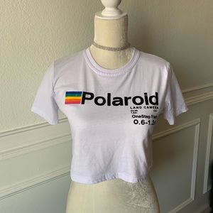 Polaroid crop tee